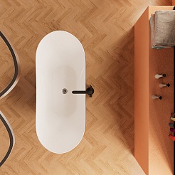 Frank Акриловая ванна 170х75 F6107 black/white – фотография-3